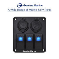 Pour panneau d'interrupteur à bascule bateau marin universel 3 broches panneau de commutateur électronique pour système électrique de Yacht de bateau