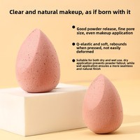 Éponge de maquillage écologique 100 % biodégradable, à base de café et de coque de noix de coco, sans latex, pour poudre et maquillage.