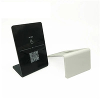 Menu de support NFC en acrylique personnalisé de haute qualité, balayage par code QR, carte de table NFC en plastique étanche, support Nfc google Review avec Tag213
