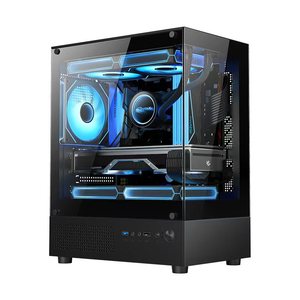 Casing komputer PC <span class=keywords><strong>Gaming</strong></span> Motherboard mikro ATX vertikal mendukung Casing <span class=keywords><strong>CPU</strong></span> untuk gamer & penggemar PC - Product Image 6