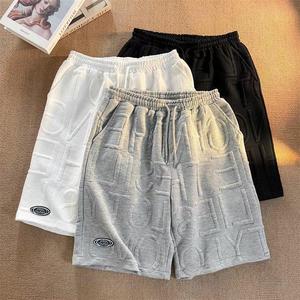 <span class=keywords><strong>Pantalones</strong></span> cortos de espuma gruesos de Color sólido de verano de talla grande rectos sueltos casuales para hombres <span class=keywords><strong>pantalones</strong></span> de baloncesto para correr <span class=keywords><strong>pantalones</strong></span> cortos ligeros - Product Image 1