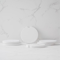 Sous-verres promotionnels écologiques en céramique avec base en liège, absorbants, pour voiture, faciles à retirer, motifs mignons, cadeaux exquis