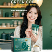 Aangepaste OEM/ODM Instant Slim Green Coffee Poeder Fruit Smaak Gewichtsverlies Detox Koffie Qian Mei Ren Merk 100 STKS MOQ