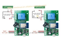 Module d'interrupteur intelligent pour maison connectée Tuya WiFi 1CH 7-32V 10A Relais Télécommande radiofréquence Minuterie intelligente Alexa Google Home