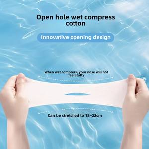 Toalla facial de algodón con patrón redondo de compresa húmeda de <span class=keywords><strong>momia</strong></span> de comercio exterior, estirable y ahorradora de agua para limpieza de <span class=keywords><strong>maquillaje</strong></span> - Product Image 5