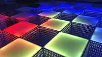 Piste de danse disco magnétique, éclairage DJ, éclairage de mariage, piste de danse vidéo numérique à LED pixel