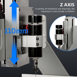 LUNYEE 4040 DIY CNC Router masaüstü oyma makinesi için 500W mil motoru ile ahşap freze sondaj ve oyma - Product Image 3