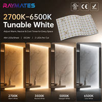 Feuille LED Flexible Ultra Fine Effet Papier CCT Double Blanc Idéale pour Rétroéclairage de Comptoir, Éclairage de Matrice de Pierre, Feuille LED Flexible Lumineuse