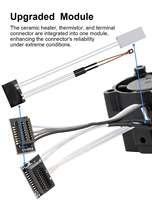 Kit complet Hotend Bamboo Lab P1P P1S, assemblage complet en acier trempé avec ventilateur pour imprimante 3D série P1