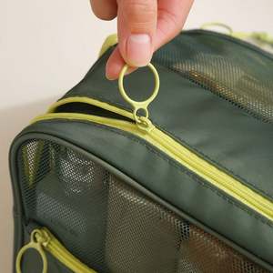 2025 Customized Toilet <b>Bag</b> for Women Travel <b>Storage</b> <b>Bag</b> Business Trip Dry Wet Separation Cosmetic <b>Bag</b> With Hooking - Product Image 3