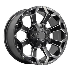 Roues en alliage de voiture <span class=keywords><strong>16</strong></span> <span class=keywords><strong>pouces</strong></span> 4 trous 6X139.7 Aluminium noir Cool 4x4 vente en gros jantes de roue en fonte pour SUV - Product Image 1