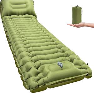 Colchão Inflável Ultra-Leve e Durável para Camping com Bomba de Pé Integrada e Travesseiro, Almofada de Dormir Portátil à Prova d'Água - Product Image 1