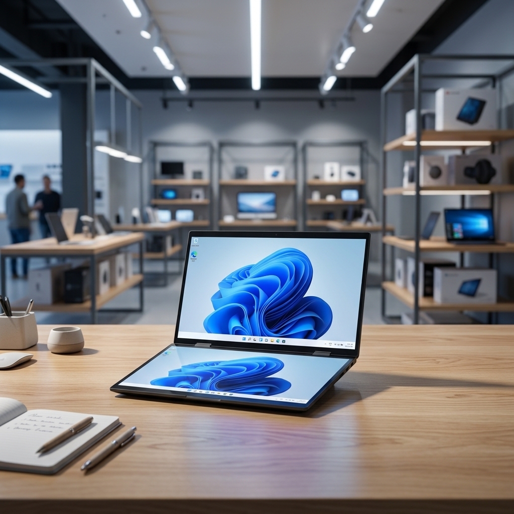 <strong>2026</strong> New Dual 14.1"+14.1" Touch Screen <strong>Laptop</strong> Hot Sale Win 11 Quad Core DDR5 8GB 128GB SSD Business Gaming <strong>Laptop</strong> Pc