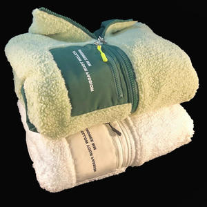 Chaqueta larga de lana de oveja para mujer con cremallera Otoño Invierno Moda Cool grueso Duffy Popular béisbol al aire libre - Product Image 4