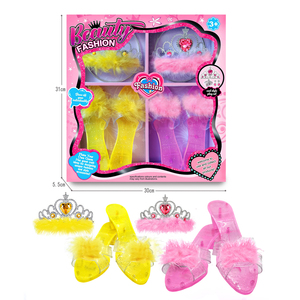 Set di Giocattoli per Bambine, Scarpe e Tiara da Principessa (2 Paia di Scarpe + 2 Tiare), <span class=keywords><strong>Collezione</strong></span> per Giochi di Ruolo per Bambine - Product Image 2