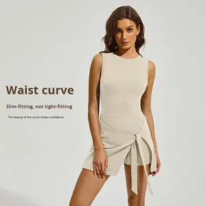 Jupe de sport respirante anti-exposition en nylon/cachemire pour le <span class=keywords><strong>tennis</strong></span> et le badminton pour femmes, fitness en plein air - Product Image 3