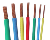 Cable eléctrico aislado de PVC, núcleo de cobre, 6AWG, 8AWG, 10AWG, 12AWG, Thhn/Thwn/Thw/Tw