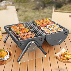 Poêle à <span class=keywords><strong>barbecue</strong></span> en carbone multifonction pliable portable pour l'extérieur avec tuyau <span class=keywords><strong>de</strong></span> fumée pour pique-nique - Product Image 5