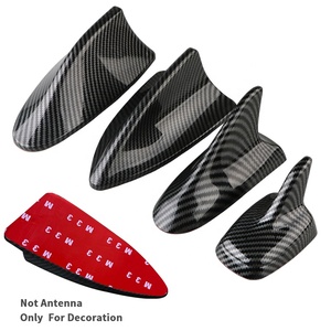 <span class=keywords><strong>Antena</strong></span> Aleta de Tiburón para Coche, Accesorio Universal de Fibra de Carbono, Decoración Elegante para Techo Inalámbrico, Modificación de Coche - Product Image 1
