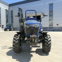 Traktor Pertanian 50HP 4x4 Standar Emisi Euro V Penggerak 4 Roda Diesel Dengan Pilihan Loader Depan