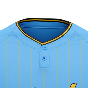 Camiseta de Béisbol Henley Personalizada con Rayas Moradas para Hombre, Jersey de Béisbol de Secado Rápido, Manga Corta, Estilo Urbano, Camiseta con Gráficos - Product Image 3