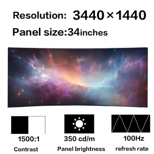 Pantalla LCD LM340UW9-SSA1 de 34 Pulgadas con FreeSync para Monitor de Juegos, Panel de Vista Amplia, Gran Venta - Product Image 3