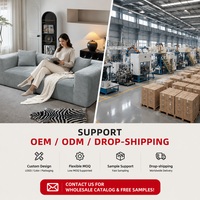 Sofa modular blok kain bertekstur, vakum terkompresi, bentuk persegi, dapat dikombinasikan, dengan bantal hias untuk ruang tamu