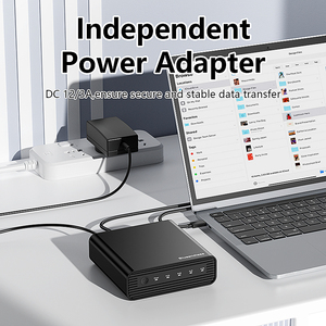 Carcasa USB-C de 4 Bahías para SSD M.2 NVME, PM/<span class=keywords><strong>JBOD</strong></span>/RAID 0/RAID 1/RAID 5, Aluminio con Logotipo Personalizado OEM y Puerto USB4 - Product Image 5
