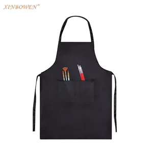 Фартук XinBowen нейлоновый для взрослых, водонепроницаемый, с двумя карманами, без рукавов, для покраски, черный цвет
