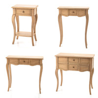 Console traditionnelle en bois foncé avec pieds cabriole, style provincial français, pour entrée, hôtel, salon, vente en gros, OEM, sur mesure