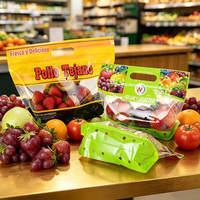 Op maat gemaakte ziplock zakken voor voedselverpakkingen, bedrukte plastic fruitverpakkingszakken voor druiven, hersluitbare ziplock zakken