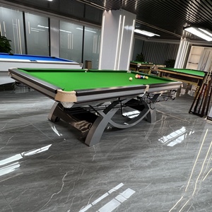 Table de <span class=keywords><strong>billard</strong></span> professionnelle en bois de chêne vert durable de 9 pieds avec jeu de <span class=keywords><strong>billard</strong></span> américain <span class=keywords><strong>8</strong></span> boules et poches en cuivre pour usage commercial - Product Image 2