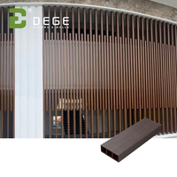 Tubes en bois plastique Composite étanche pour jardin extérieur, tubes en bois, tubes de plafond, tubes en bois