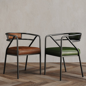<span class=keywords><strong>Chaise</strong></span> de salle à manger en métal nordique, mobile, pour la maison, le bureau, avec dossier, style luxe léger, tabouret de restaurant, de café - Product Image 3