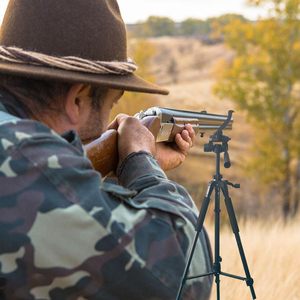 Chân máy ảnh săn bắn di động, có thể điều chỉnh chiều cao, cột giữa, chiều dài chân 25-68 inch, chất liệu nhôm, đầu chữ V - Product Image 6