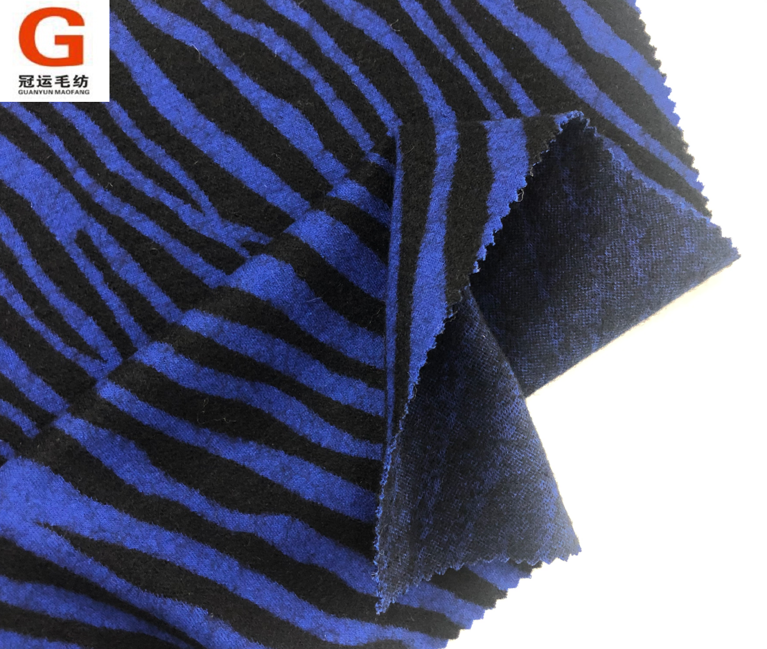 High quality new arrival wool jacquard knitting fabric autumn winter woman new fabrics 2022