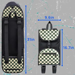Sac à dos de skateboard pliable personnalisable avec logo, échantillon gratuit, polyester durable, multifonctionnel, pour le sport et les voyages, vente en gros pour garçons - Product Image 6