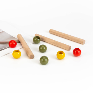 Hongjie Wooden Pegboard <b>Accessories</b> Round Rods Durable Connectors For Shelves Storage Racks Modern Simple Style - Product Image 2