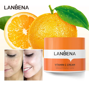 LANBENA Dubaï Meilleure Crème Éclaircissante et Anti-Taches pour le Corps et le Visage, Crème Visage au Curcuma et Vitamine C pour Peau Claire et Anti-Acné - Product Image 1
