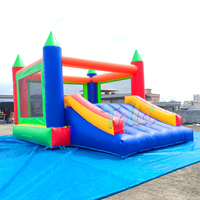 Vente Flash : Château Gonflable PVC 3m*4m 4m*5m avec Toboggan, Jeu Gonflable, Capacité 100kg, pour 5-6 Enfants