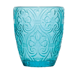 Verre à eau CORINTO LINE en verre turquoise 300 ml - Product Image 1