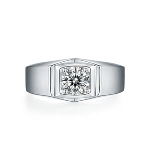 Zanlong 14444 Anillo de moissanita personalizable para hombre 925 Plata D Color VVS Clarity Cut Hiphop <span class=keywords><strong>Wedding</strong></span> Band Ideas de joyería para - Product Image 5