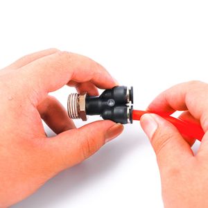 ข้อต่อลมแบบเร็วเชื่อมต่อชนิด Y รุ่น PX4 M5 เกลียว PX6 01 PX8 02 10 03 12 04 - Product Image 1
