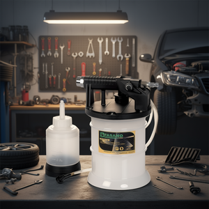 Changeur de liquide de frein pneumatique Fasano 1,5 L avec réservoir et tuyau pour réparation automobile - Product Image 3