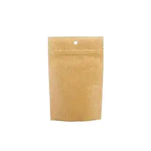Túi giấy Kraft trắng hộp tùy chỉnh giá rẻ Van lọc nhà hàng Zip Ziplock phong bì trà bao bì túi giấy mẫu Kraft