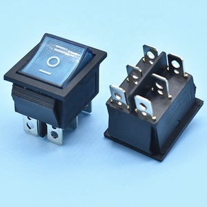 Interruptor Basculante LED KCD4 16A 250V 20A 125V con Certificación IEC CB CE KC ETL, 12v 6 Pines, Lámpara Indicadora Roja con T85 <span class=keywords><strong>r11</strong></span> R4s R19a 1e4 DPST - Product Image 6