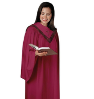 Personnalisé Amérique Europe Église Pasteur Hymne Uniforme Groupe Robe Col Rond 4 Saisons Chœur Chrétien Robe