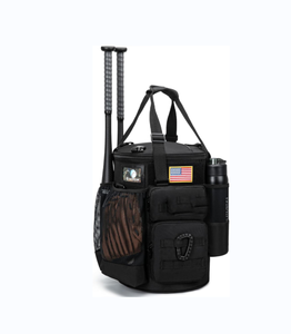 กระเป๋าทรงถังของทีมกระเป๋าทรงโค้ชซอฟต์บอลพร้อมถังที่นั่งแบบบุนวมพร้อมกระเป๋าหุ้มฉนวนและที่ใส่หมวกกันน็อคแบบซ่อน - Product Image 1