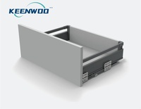 Keenwoo Boîte à tiroirs à fermeture douce pour armoires de cuisine 84MM 135MM 167MM 199MM Hauteurs pour meubles de salon