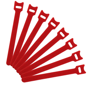 12x200mm đen Nylon thân thiện với môi chống thấm nước chống cháy Back-to-Back móc vòng lặp quan hệ cáp lưu trữ dây đai cho nhà văn phòng - Product Image 1